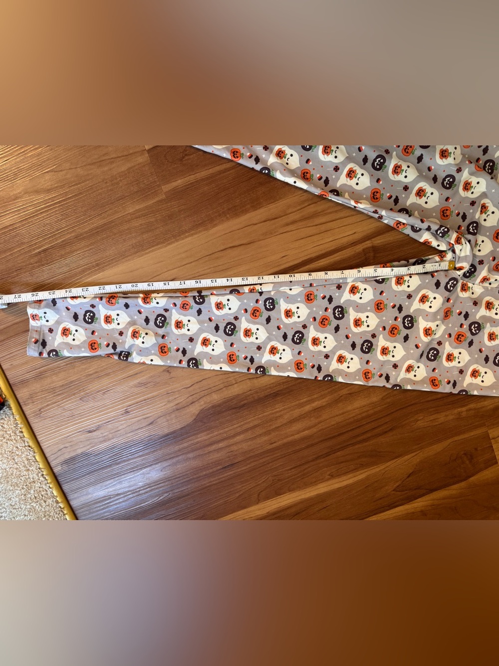 Halloween Ghost & Pumpkin Leggings - Gray - Picture 6 of 6
